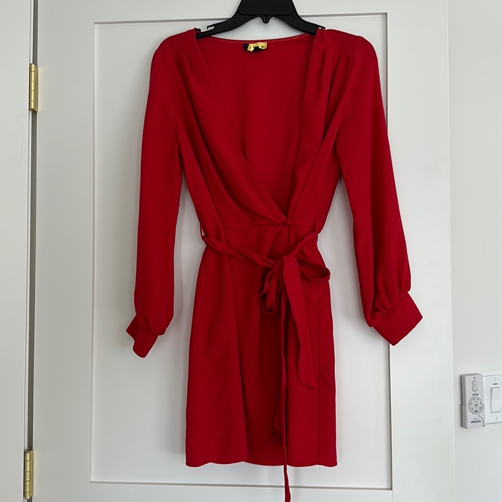 Topshop wrap cocktail dress